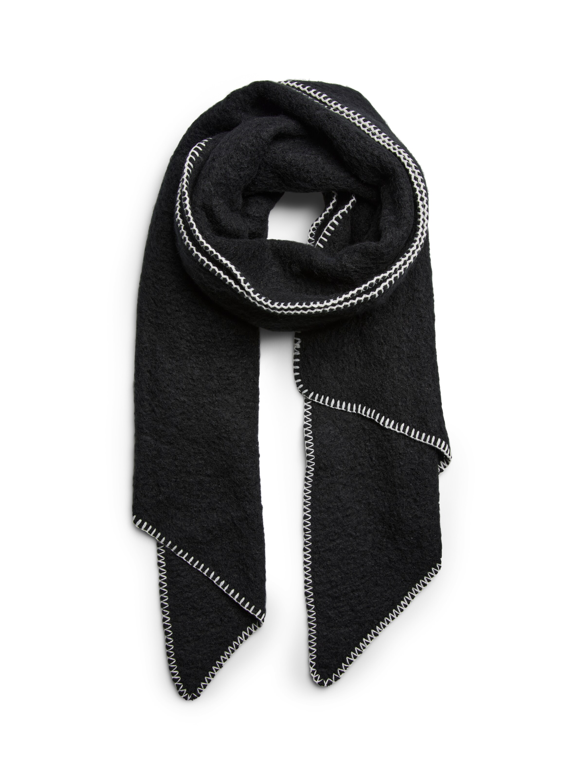 PIECES Scarf 'PCPyron' in Black: front