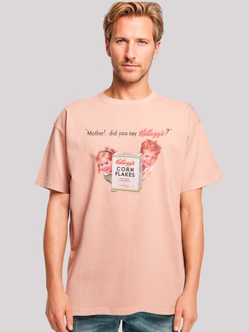 T-Shirt 'Kellogg's Corn Flakes Vintage Kids Advert' F4NT4STIC en beige : devant