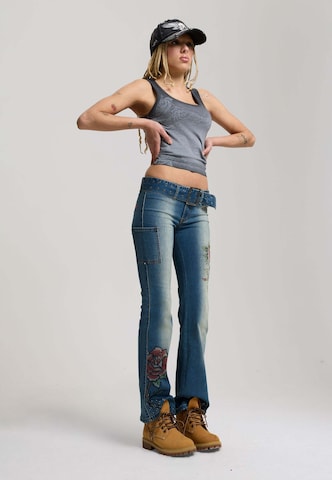 Ed Hardy Top in Blau