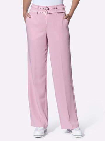 heine Regular Pressveckad byxa i rosa: framsida