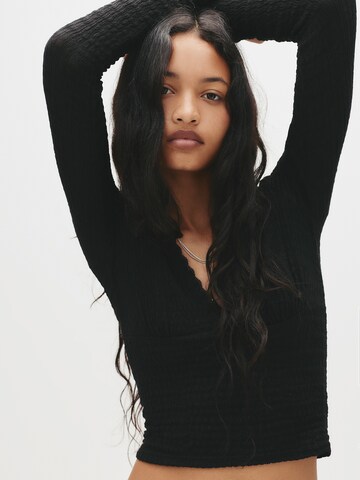 Pull&Bear Shirt in Zwart