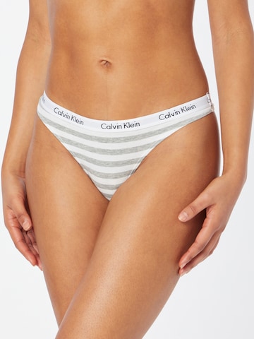 Calvin Klein Underwear Стринг 'Carousel' в бяло: отпред