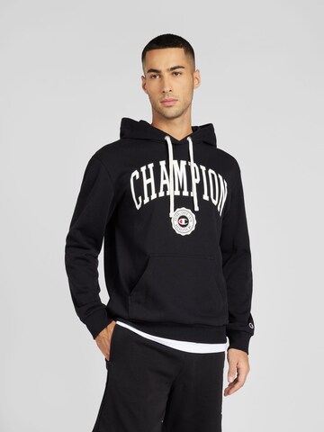 Champion Authentic Athletic Apparel Sweatshirt in Black: front