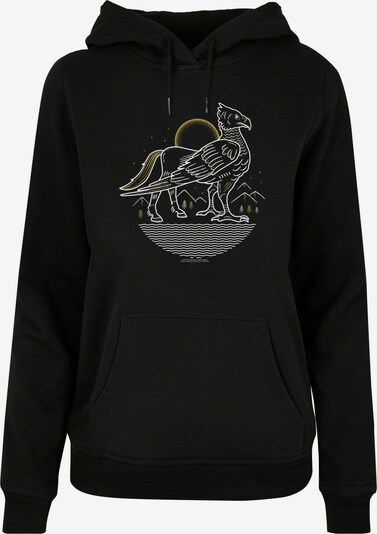 F4NT4STIC Sweatshirt 'Harry Potter Buckbeak Line Art with Ladies Basic' in gelb / schwarz / weiß, Produktansicht
