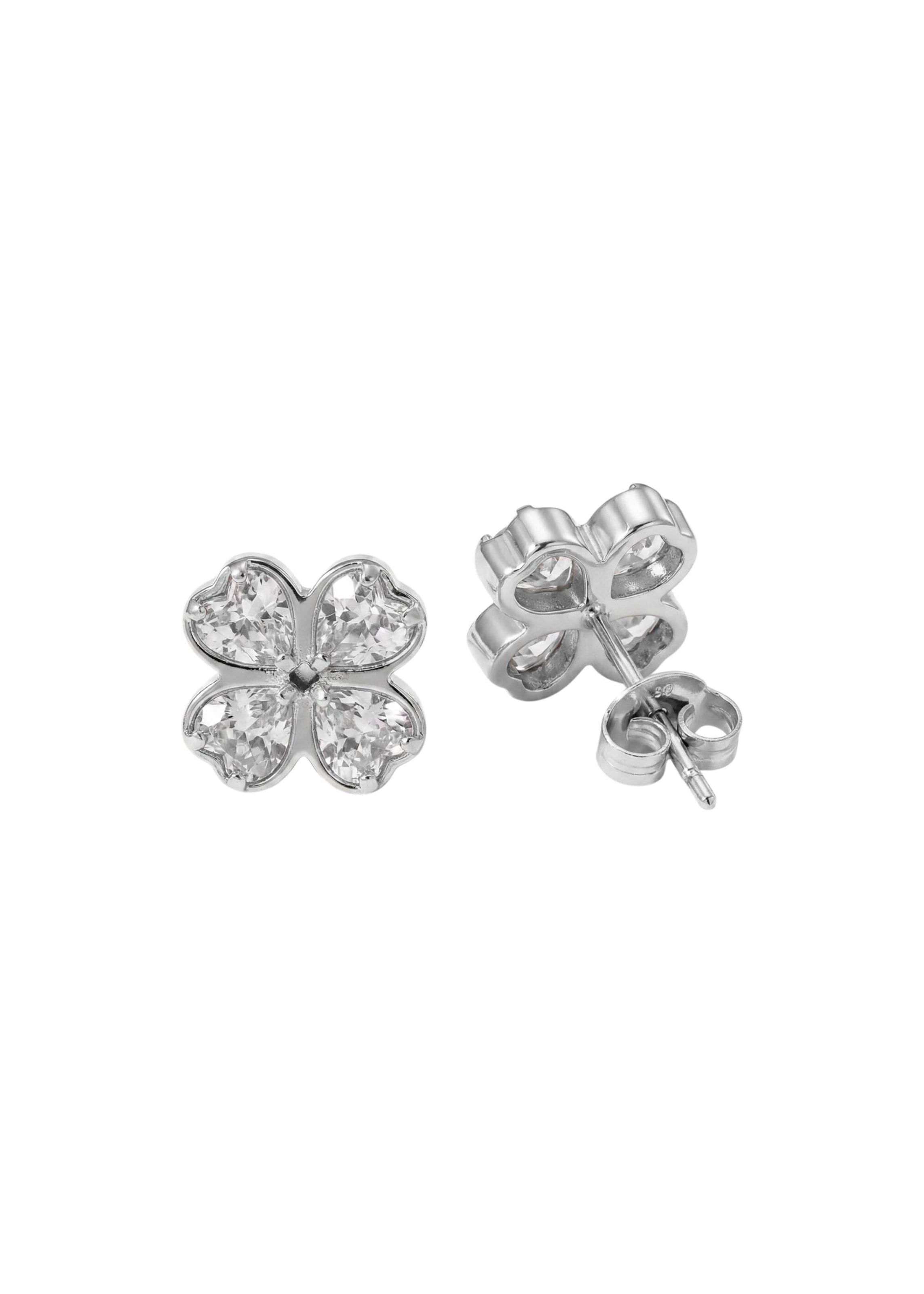 PURELEI Earrings 'Cuore' in Silver: front