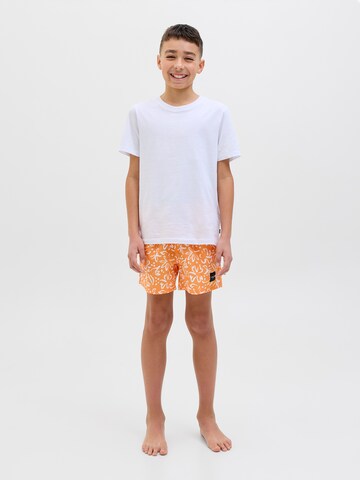 Jack & Jones Junior Kratke kopalne hlače 'JPSTMAUI' | oranžna barva