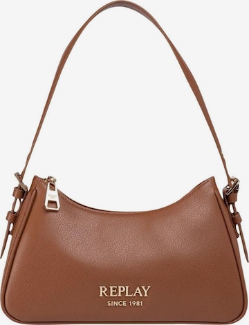 Borsa a spalla 'TEXTURIZED SYNTHETIC FW01A1.000.A7243S' di REPLAY in marrone: frontale