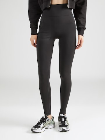 Max Mara Leisure Regular Leggings in Black: front