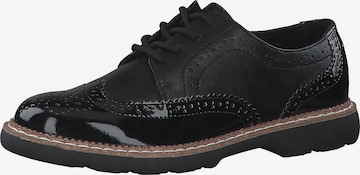 s.Oliver - Zapatos con cordón en negro: frente