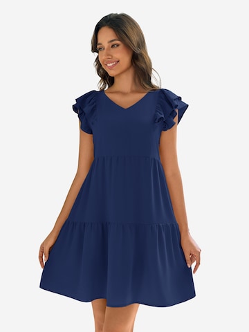 Imily Bela Рокля в синьо: отпред