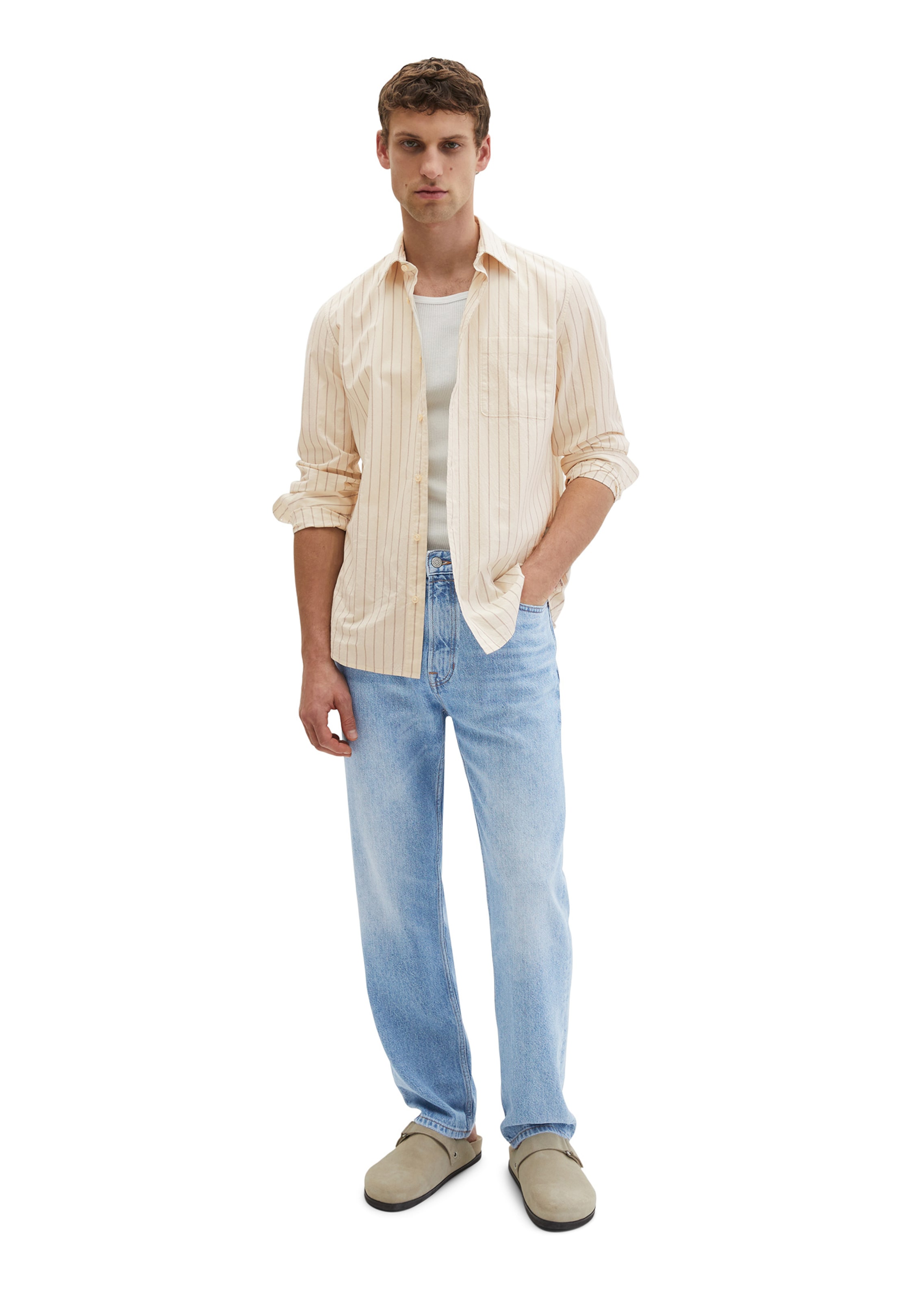 Marc O'Polo Regular fit Overhemd in Beige