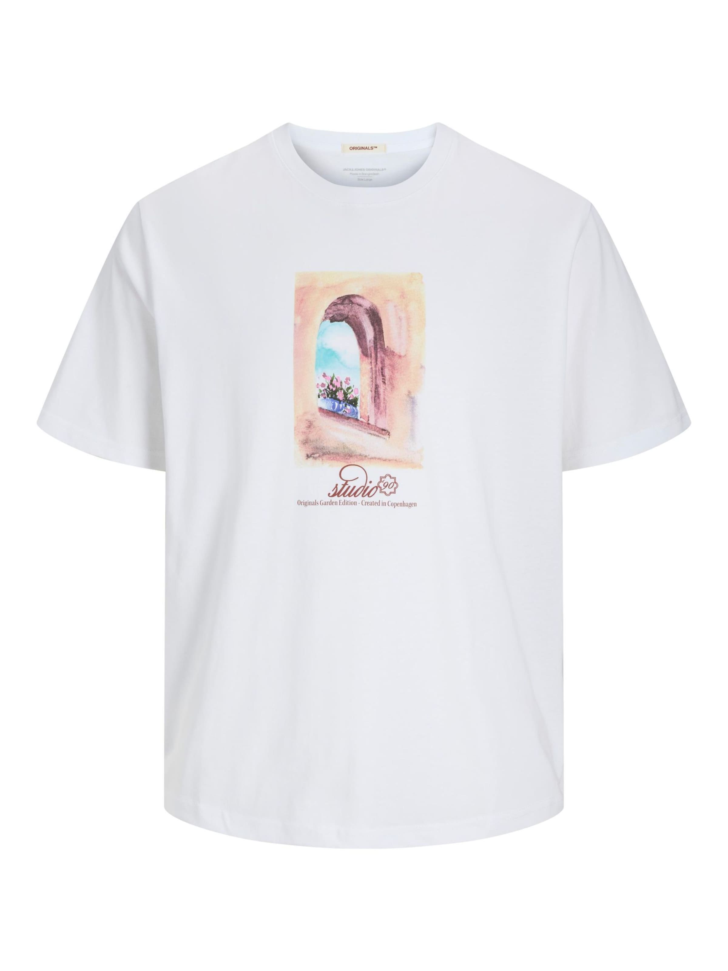 T-Shirt Jack & Jones Plus en blanc : devant