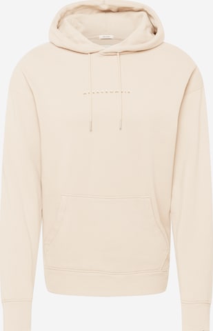 Sweat-shirt Abercrombie & Fitch en beige : devant