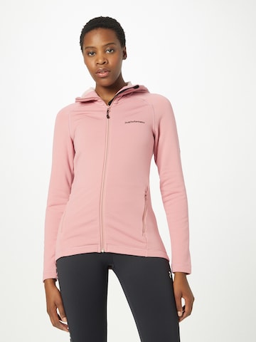 PEAK PERFORMANCE Sports sweat jacket in Red: front