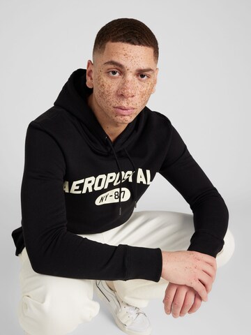 AÉROPOSTALE Sweatshirt in Schwarz