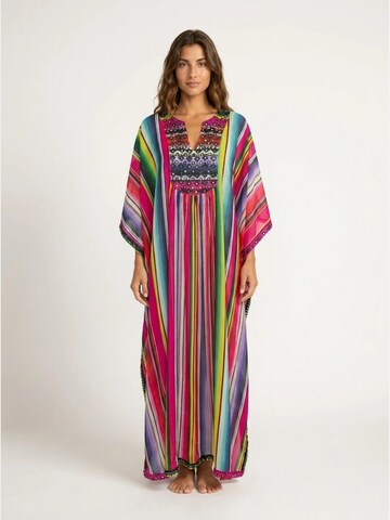 Miss June Dress 'Caftan Long Waves' in Mixed colours: front
