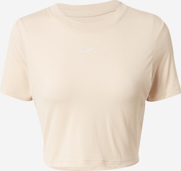 Nike Sportswear T-Shirt 'Essential' in Beige: predná strana