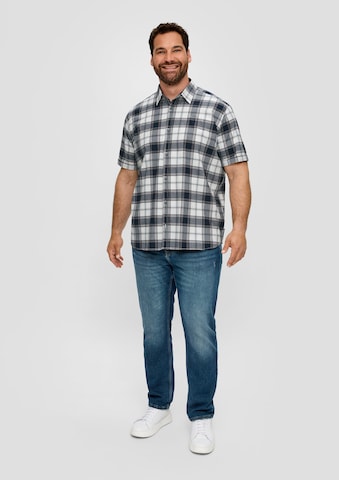 s.Oliver Red Label Big & Tall Slim Fit Hemd in Blau