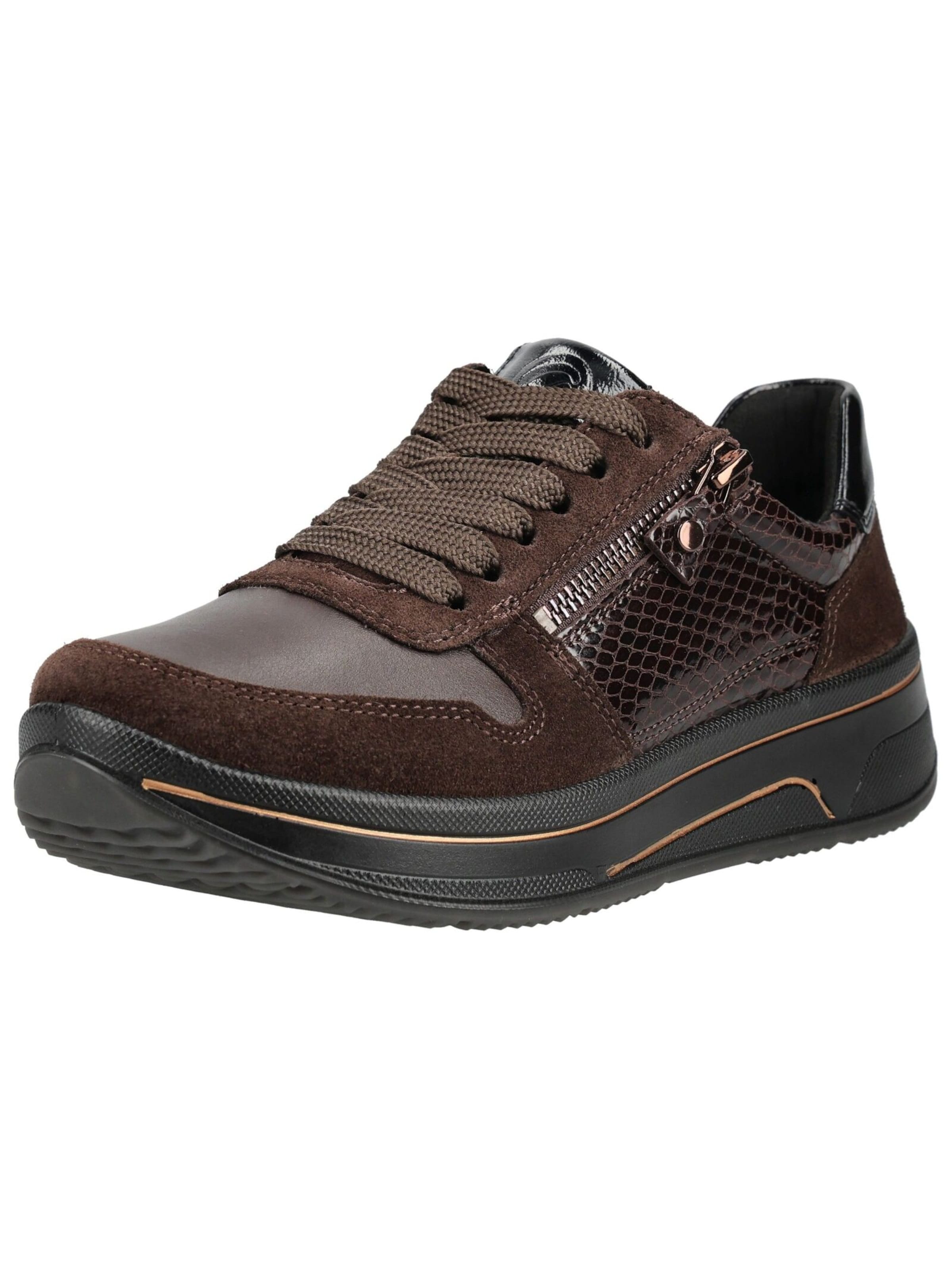 Baskets basses ARA en marron : devant