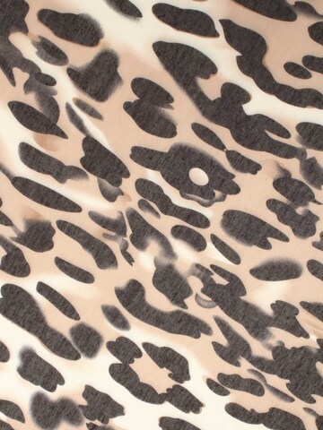 SAMAYA Luftig leichter, weicher Schal 'Price', mit lebendigem Animal-Print in Beige