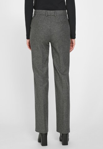 Fadenmeister Berlin Regular Pleated Pants in Grey