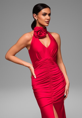 Ombre Kleid in Rot