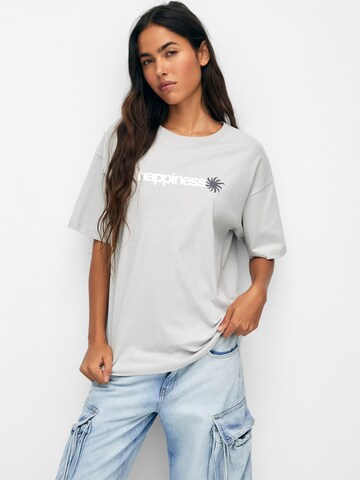 Pull&Bear T-Shirt in Grau: Vorderseite