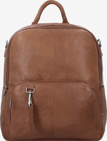 Cowboysbag Backpack 'Huyton ' in Brown: front