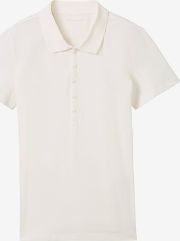 TOM TAILOR Poloshirt in Weiß: predná strana