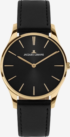 Jacques Lemans Analoguhr in Gold: predná strana