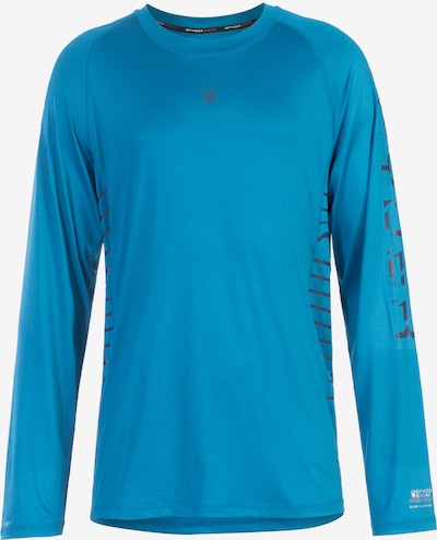 Spyder Functioneel shirt in de kleur Blauw / Zwart, Productweergave