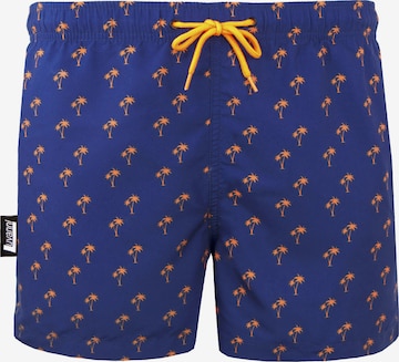 Luvanni Badeshorts 'Boardshorts Style 22-24 Badehose Palmen' in Orange: Vorderseite