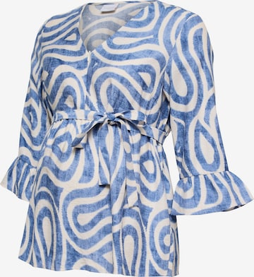 Chemisier MAMALICIOUS en bleu : devant