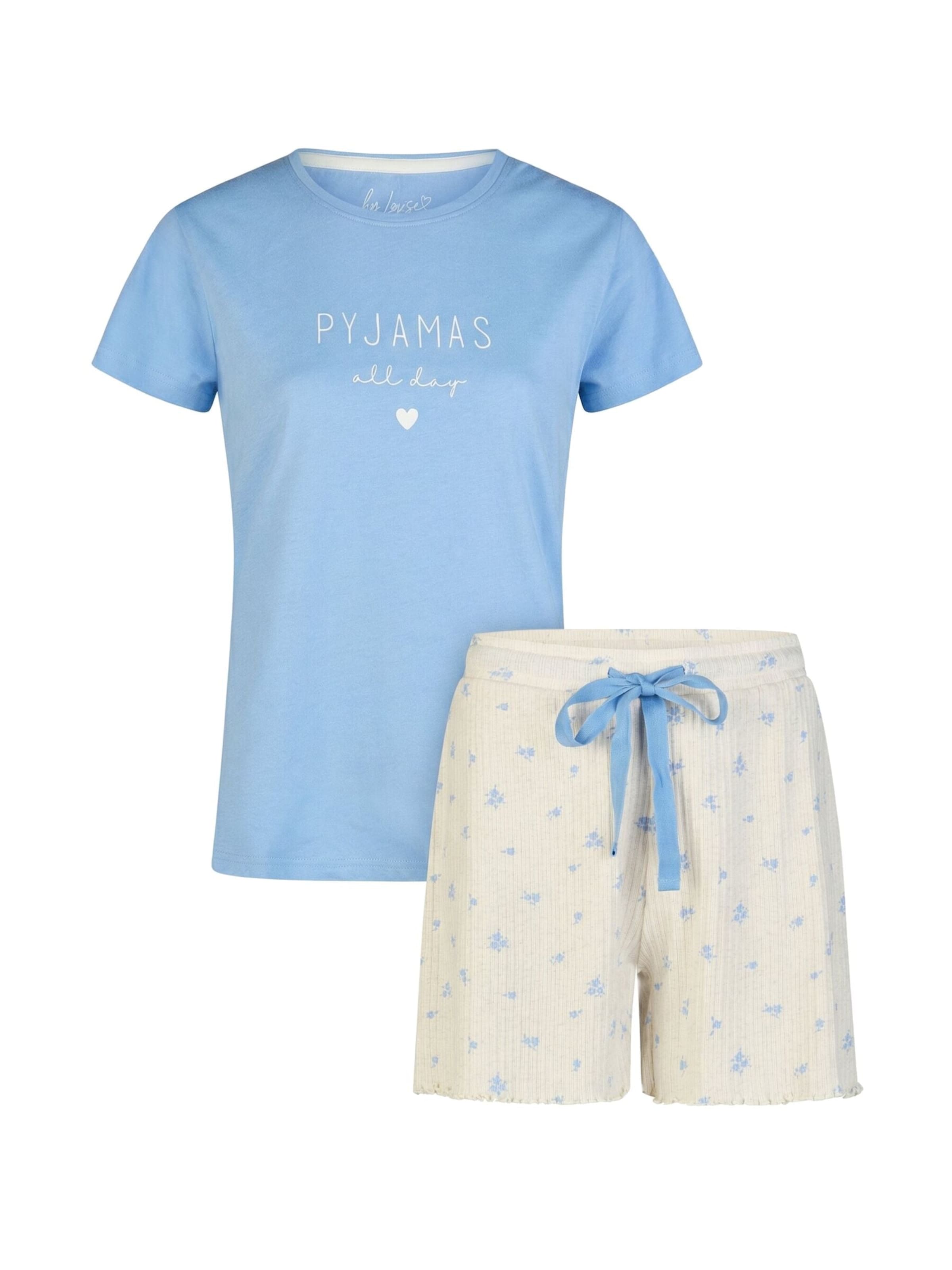 By Louise Pyjama‌‌‌ in Blau: Vorderseite