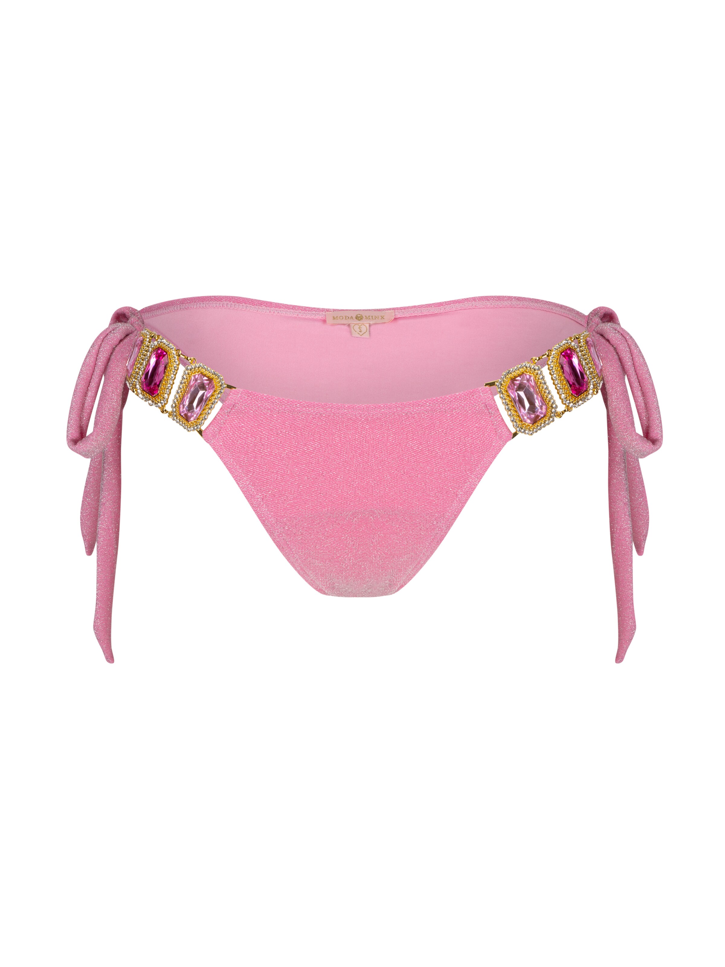 Moda Minx Bikinihose 'Boujee' in Pink: Vorderseite