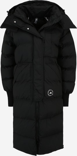 ADIDAS BY STELLA MCCARTNEY Manteau outdoor 'Long Padded Winter' en noir / blanc, Vue avec produit