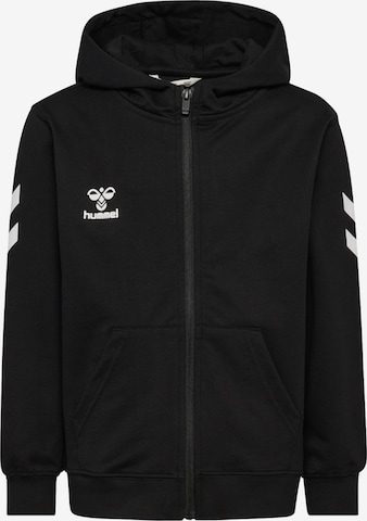 Hummel Sportssweatjakke i sort: forside