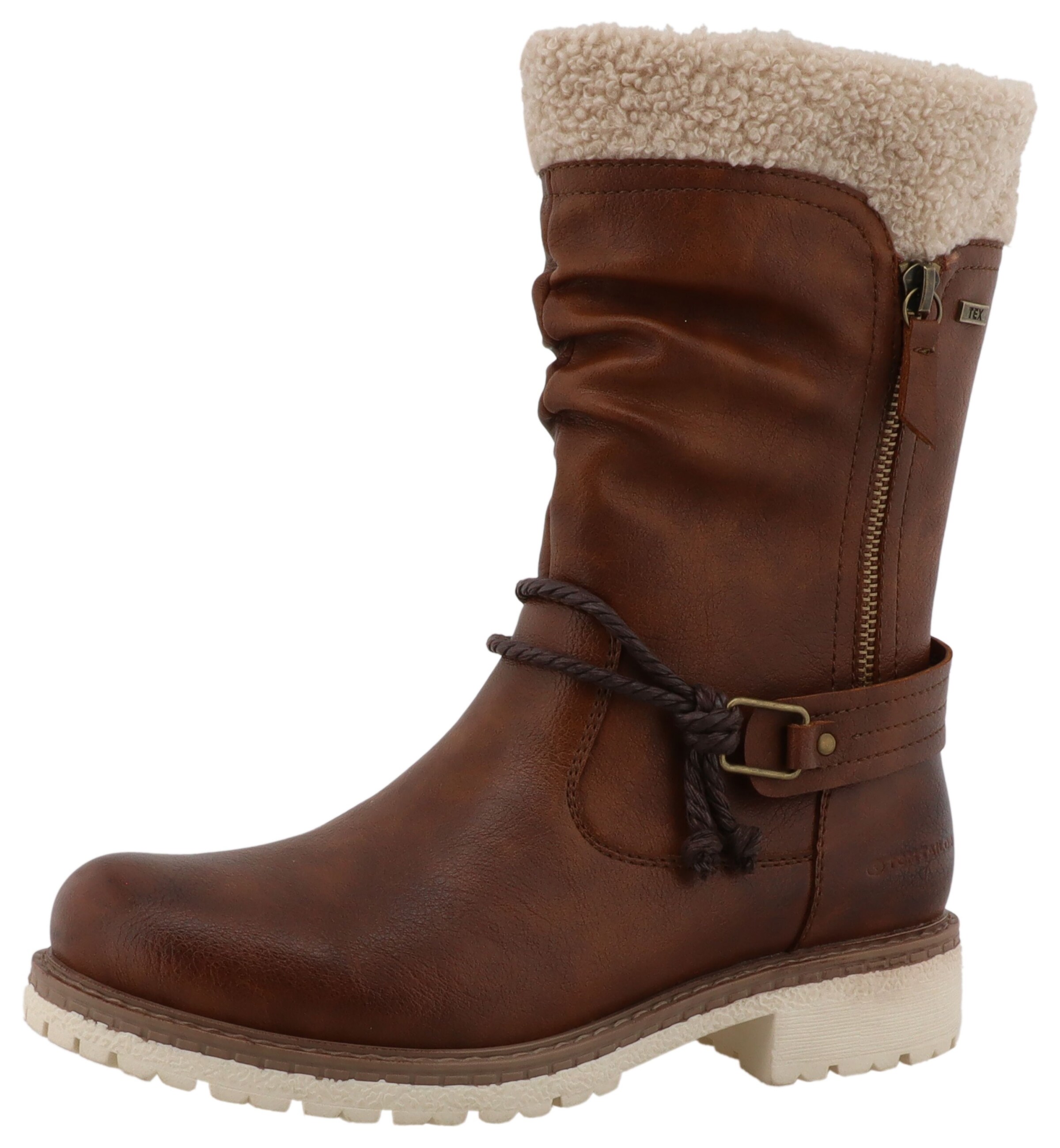 TOM TAILOR Stiefelette in Braun