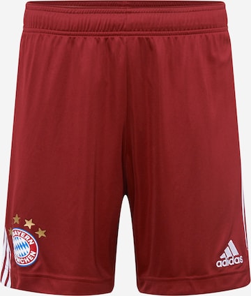 ADIDAS PERFORMANCE Regular Sports trousers in Red: front