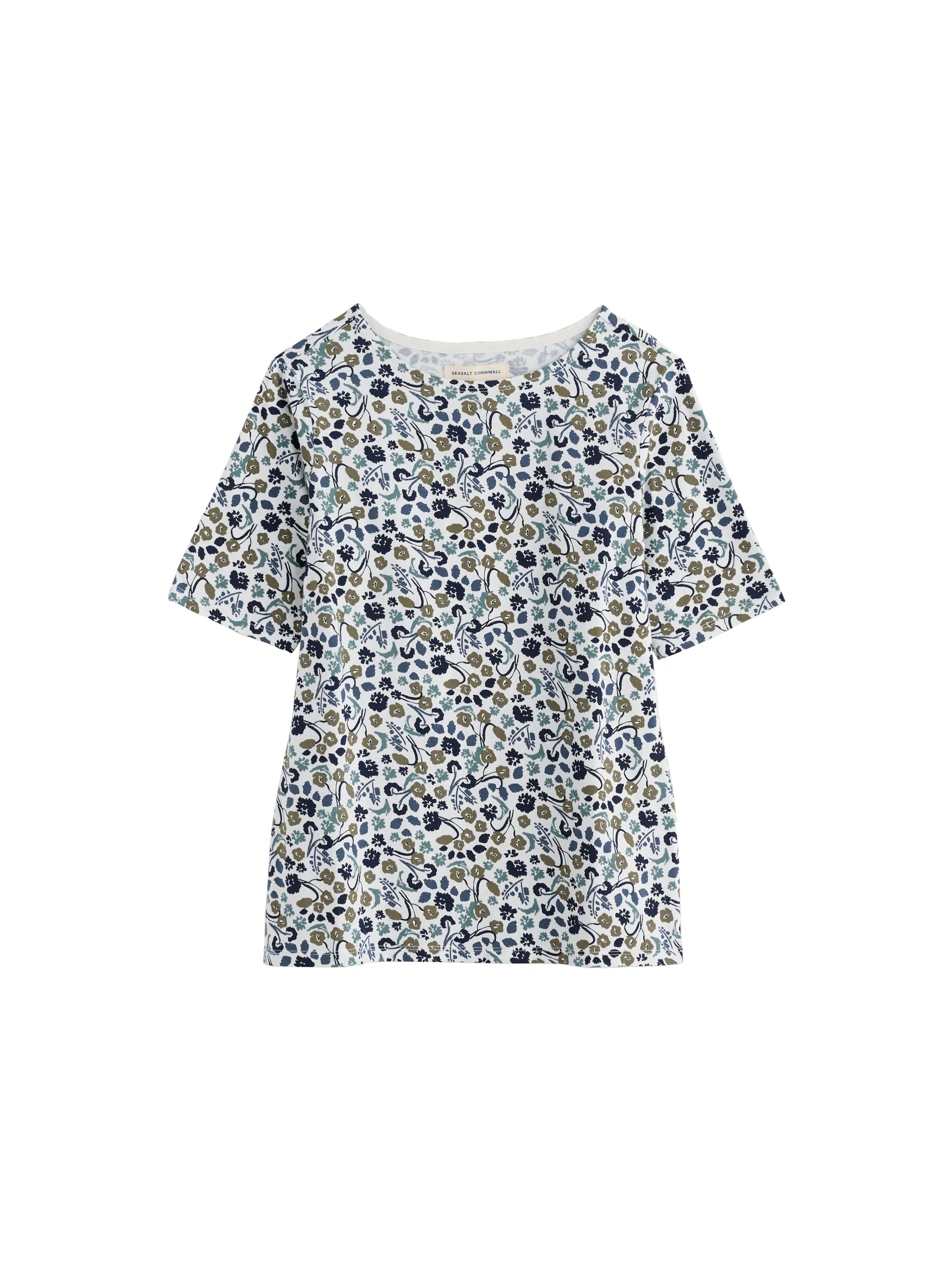 Seasalt Cornwall Shirt 'Poisson' in Green: front