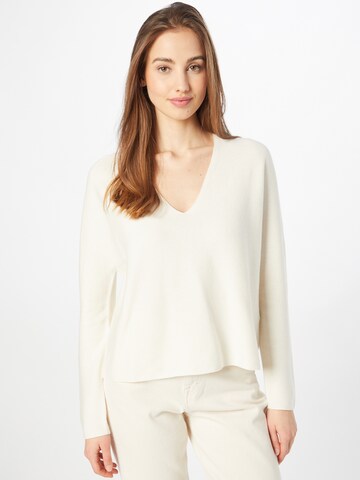 BOSS Sweater 'Ferona' in White: front