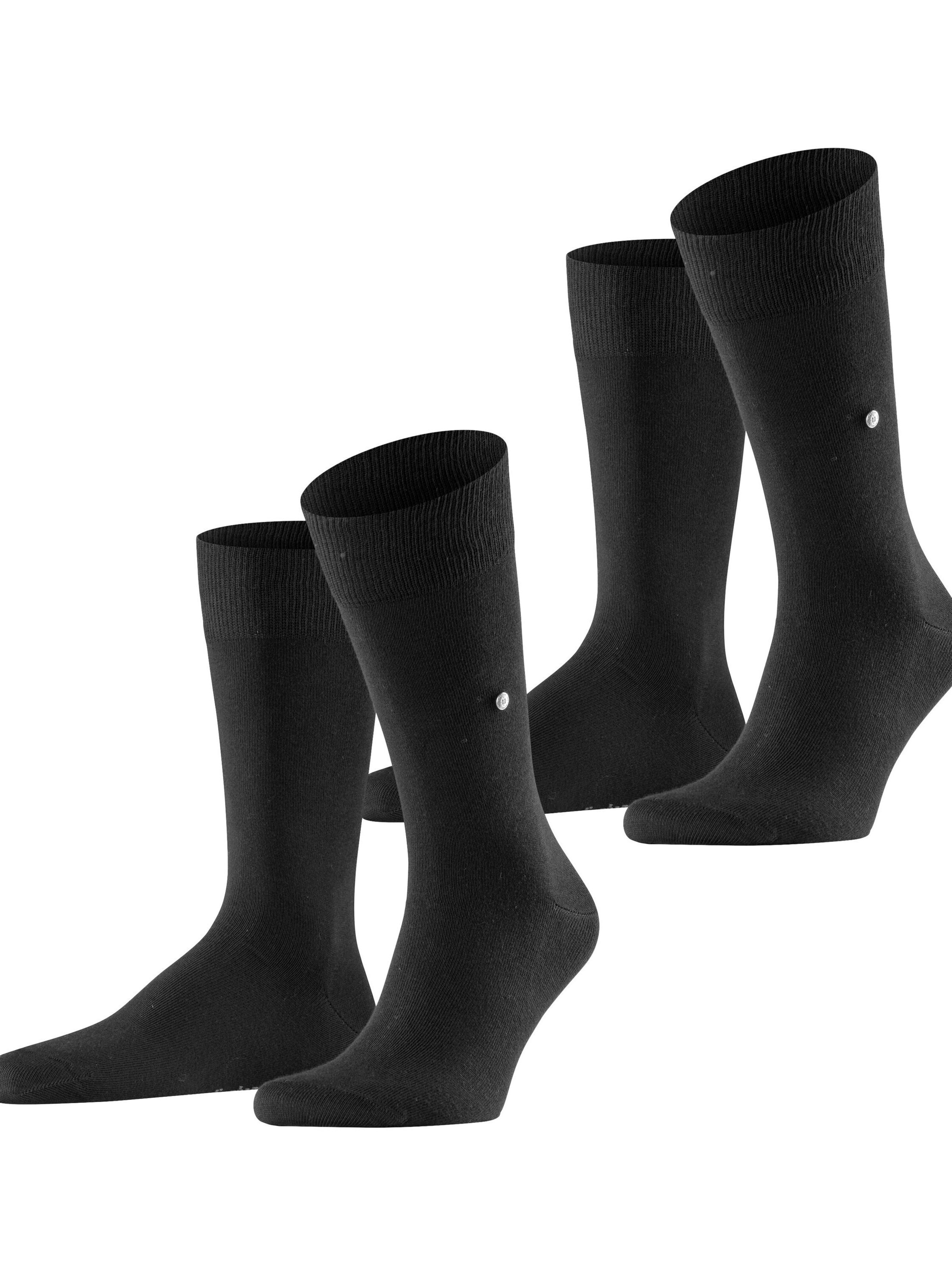 BURLINGTON Socks 'Everyday 2-Pack' in Black: front