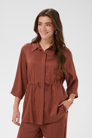 T-shirt Cream en rouge : devant