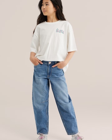 WE Fashion Regular Дънки 'Meisjes' в синьо: отпред