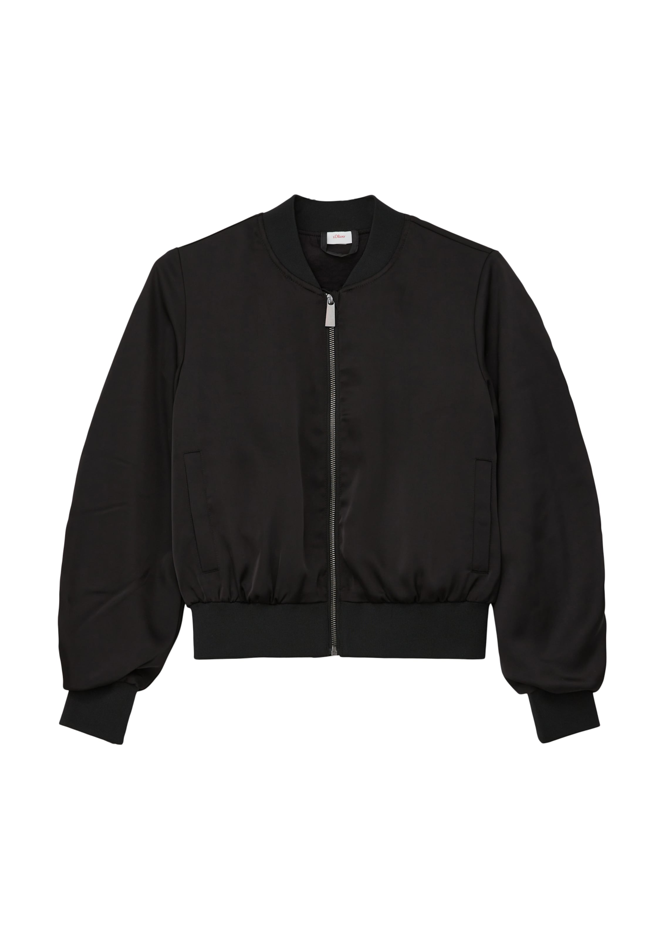 s.Oliver Übergangsjacke in Schwarz: Vorderseite