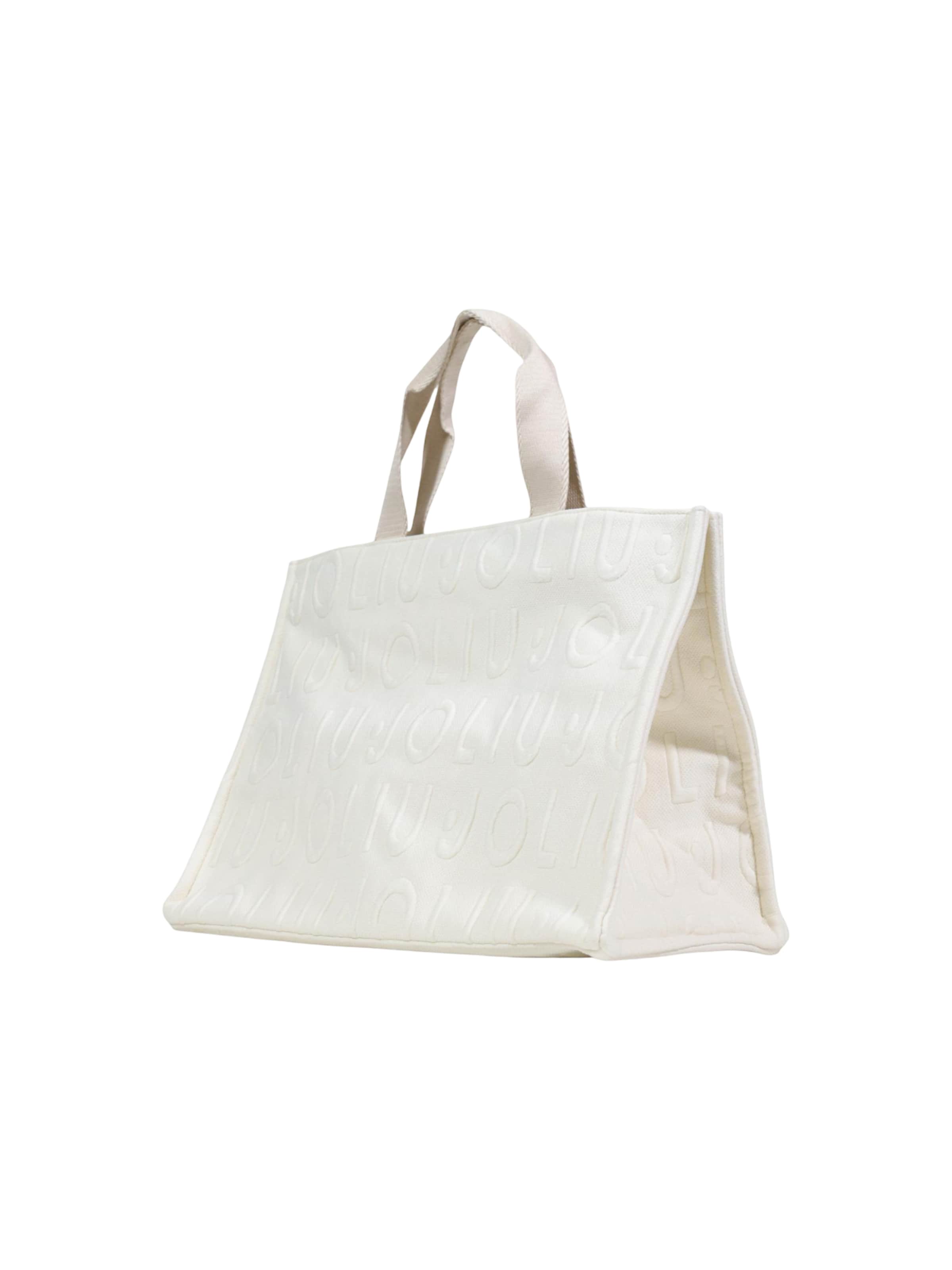 Liu Jo - Bolso de hombro 'L TOTE LOGO BUBBLE 2A6026 T0300' en beige
