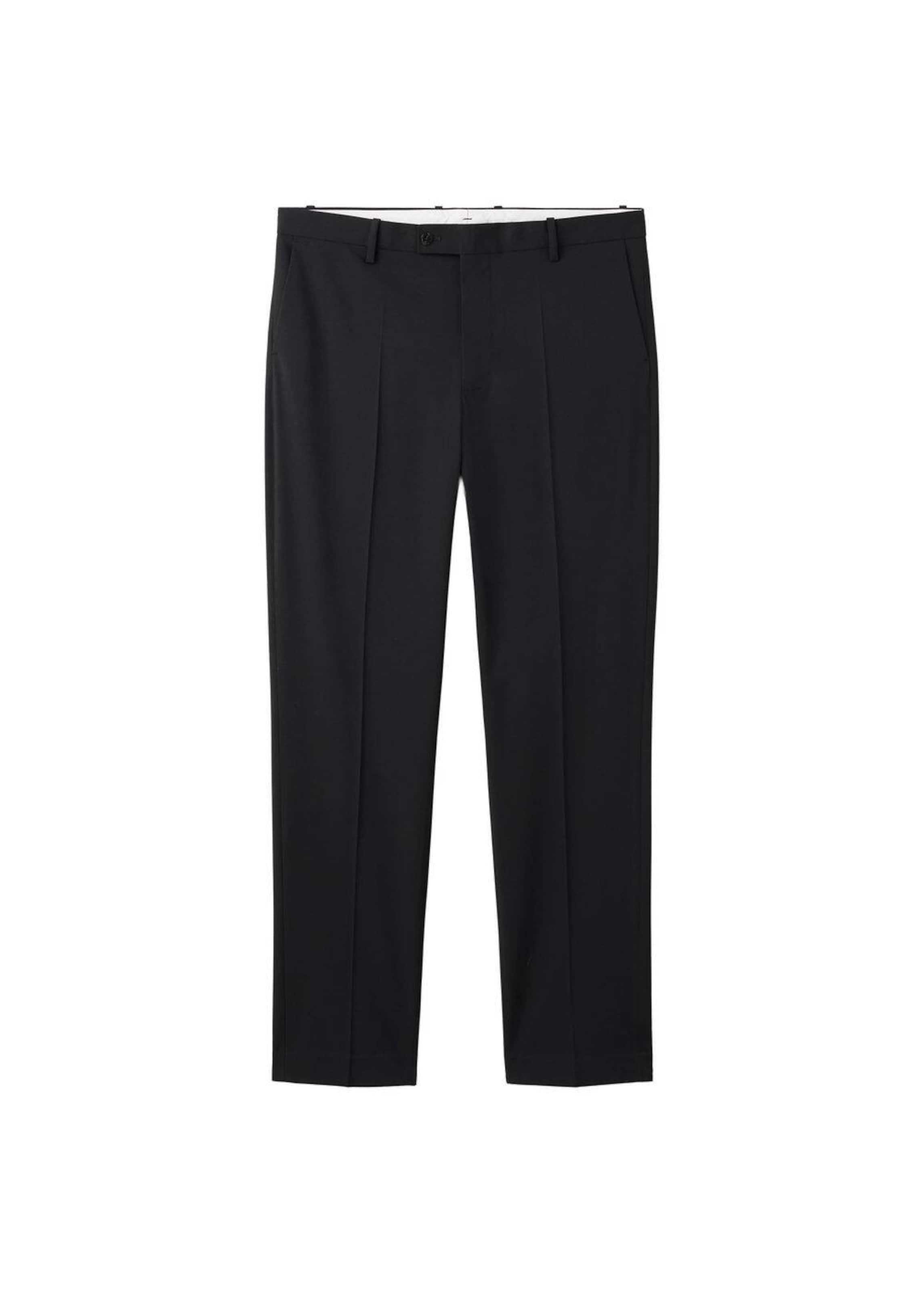 MANGO MAN Regular Hose 'London' in Schwarz: Vorderseite