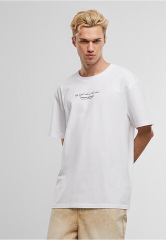 MT Upscale T-Shirt 'Paperbird' in Weiß