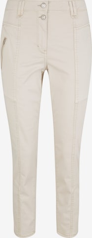 Pantalon TOM TAILOR en beige : devant