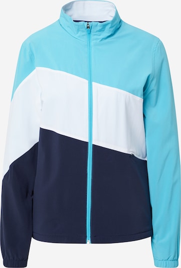 PUMA Sportska jakna u mornarsko plava / neonsko plava / bijela, Pregled proizvoda